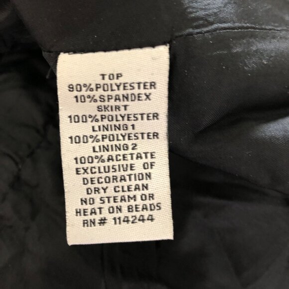 Eliza J Black Velvet Contrast Pleated Fit and Flare Cocktail Evening Dress Sz 12 - Picture 11 of 11